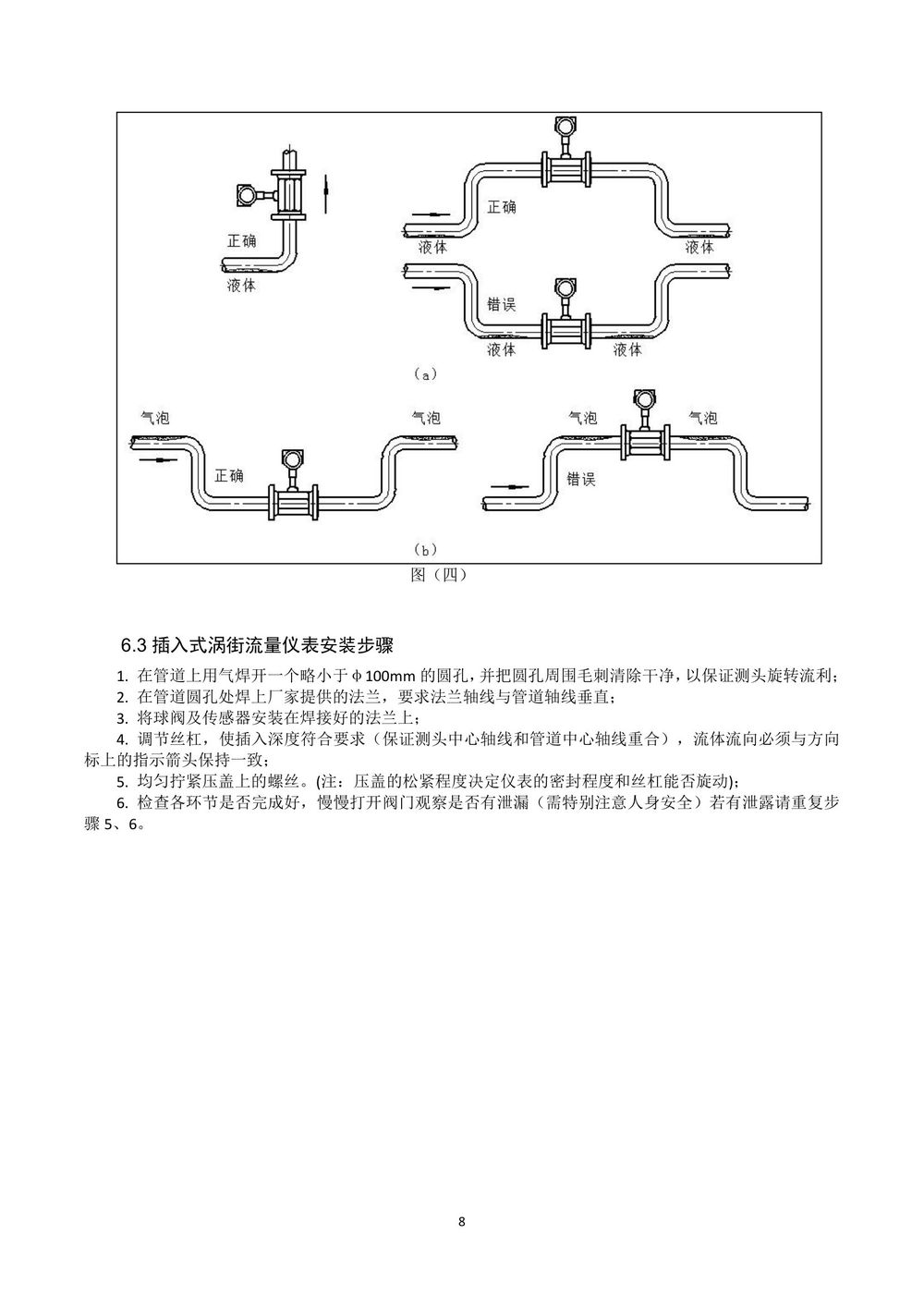 涡街流量计说明书-Y板最终版本2021-11